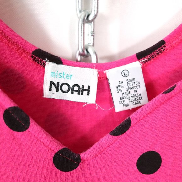 ❌SOLD❌vintage 80s hot pink polka dot mini dress M - Picture 3 of 7